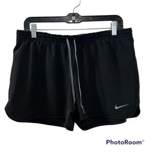 Nike Womens Black Just Do It Athletic Dri-Fit Running Shorts Size Small Waist 31